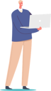 پیش‌نمایش فایل man-using-laptop-while-standing-6501360 از پک تچنولوگیس