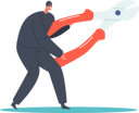 پیش‌نمایش فایل robber-with-huge-cutter-6501339 از پک تچنولوگیس
