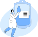 پیش‌نمایش فایل nurse-with-blood-bank-6501905 از پک افراد خطی