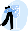 پیش‌نمایش فایل woman-drinking-cocktail-6501918 از پک افراد خطی