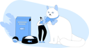 پیش‌نمایش فایل woman-feeding-cat-food-6501897 از پک افراد خطی