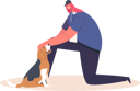 پیش‌نمایش فایل happy-woman-playing-with-dog-6502007 از پک داوطلب‌ها