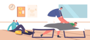 پیش‌نمایش فایل little-girl-sleeping-on-cot-in-residence-and-volunteer-helping-her-6501975 از پک داوطلب‌ها