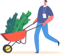 پیش‌نمایش فایل male-volunteer-pushing-wheelbarrow-6502015 از پک داوطلب‌ها