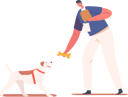 پیش‌نمایش فایل man-feeding-dog-6502008 از پک داوطلب‌ها