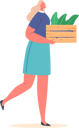 پیش‌نمایش فایل volunteer-woman-carry-box-with-tree-seedlings-for-planting-to-ground-in-garden-6502014 از پک داوطلب‌ها