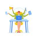 پیش‌نمایش فایل businesswoman-doing-multitasking-skills-8512336 از پک افراد کسب و کار