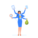 پیش‌نمایش فایل businesswoman-doing-multitasking-work-8512334 از پک افراد کسب و کار