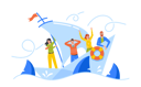 پیش‌نمایش فایل hopeless-businesspeople-team-shipwreck-on-paper-boat-8512328 از پک افراد کسب و کار