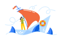 پیش‌نمایش فایل hopeless-businesswoman-drowning-in-ocean-8512329 از پک افراد کسب و کار