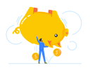 پیش‌نمایش فایل male-shaking-huge-piggy-bank-8512349 از پک افراد کسب و کار