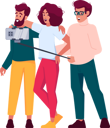 پیش‌نمایش فایل friends-taking-selfie-and-having-fun-together-8512412 از پک رابطه و ارتباط