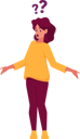 پیش‌نمایش فایل female-character-with-questions-8513390 از پک افراد