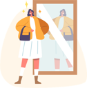 پیش‌نمایش فایل attractive-woman-look-in-mirror-8525194 از پک زن