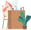 پیش‌نمایش فایل female-doing-daily-face-care-routine-8525196 از پک زن