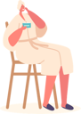 پیش‌نمایش فایل young-woman-sitting-on-chair-applying-facial-mask-8525209 از پک زن