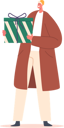 پیش‌نمایش فایل happy-man-holding-big-gift-box-8525840 از پک افراد با هدیهها