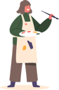 پیش‌نمایش فایل little-girl-in-apron-painting-with-paints-and-paintbrush-8525879 از پک کودکان