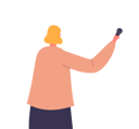 پیش‌نمایش فایل female-journalist-with-microphone-8526165 از پک کنفرانس پرِسس