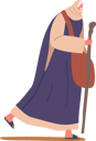 پیش‌نمایش فایل female-dressed-in-traditional-clothing-with-covered-head-carries-bag-8526259 از پک ستوریس بیبلیکال