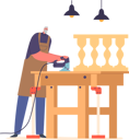 پیش‌نمایش فایل senior-carpenter-male-work-in-carpentry-workshop-8845383 از پک کارگاه