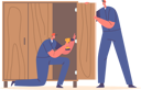 پیش‌نمایش فایل worker-assemble-wooden-furniture-using-drill-8845370 از پک کارگاه