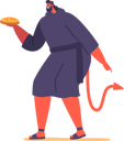 پیش‌نمایش فایل devil-with-bread-in-hands-8845687 از پک عیسی مسیح