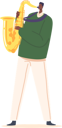 پیش‌نمایش فایل african-male-character-playing-saxophone-9014126 از پک موسیکیانها