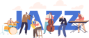 پیش‌نمایش فایل jazz-band-on-stage-performing-music-concert-9014132 از پک موسیکیانها