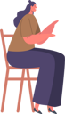 پیش‌نمایش فایل young-female-sitting-on-chair-9014053 از پک خانواده