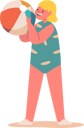 پیش‌نمایش فایل baby-girl-playing-with-ball-on-sandy-beach-9241478 از پک افراد در پول یک