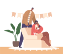 پیش‌نمایش فایل joyful-black-couple-with-newborn-baby-9241389 از پک خانواده