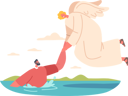 پیش‌نمایش فایل ethereal-angelic-guardian-comes-to-rescue-drowning-man-9241334 از پک مذهبی