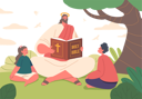 پیش‌نمایش فایل jesus-seating-on-field-and-sharing-timeless-stories-9241344 از پک مذهبی