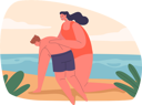 پیش‌نمایش فایل beach-guard-providing-crucial-first-aid-9241543 از پک گوارد ساحل