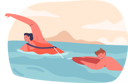 پیش‌نمایش فایل beach-guard-rescues-child-from-water-9241541 از پک گوارد ساحل