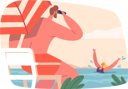 پیش‌نمایش فایل dangerous-situation-on-the-beach-9241530 از پک گوارد ساحل