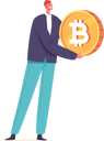 پیش‌نمایش فایل man-holding-bitcoin-9241633 از پک ارز دیجیتال