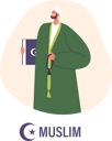 پیش‌نمایش فایل devout-muslim-clergy-member-9600485 از پک شکل مذهبی