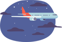 پیش‌نمایش فایل airplane-glides-through-the-dark-night-sky-9594908 از پک فرشته