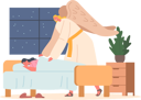 پیش‌نمایش فایل angel-covering-child-with-a-cozy-blanket-9594893 از پک فرشته