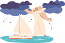 پیش‌نمایش فایل angel-ensuring-safety-of-yacht-as-it-sails-9594900 از پک فرشته