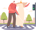 پیش‌نمایش فایل angel-guides-blind-man-safely-across-the-road-9594911 از پک فرشته