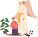 پیش‌نمایش فایل angel-listens-to-the-child-prayers-9594895 از پک فرشته