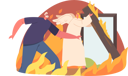 پیش‌نمایش فایل angel-rescues-man-from-burning-house-9594909 از پک فرشته