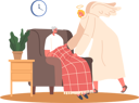 پیش‌نمایش فایل attentive-angel-guardian-providing-care-to-elderly-woman-9594889 از پک فرشته