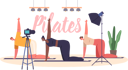 پیش‌نمایش فایل group-of-people-record-video-for-pilates-blog-9598910 از پک تناسب اندام