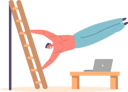 پیش‌نمایش فایل man-exercising-on-gymnastics-wall-bars-9598918 از پک تناسب اندام