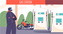 پیش‌نمایش فایل female-motorcyclist-refuels-bike-at-gas-station-9952713 از پک افراد