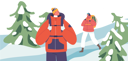 پیش‌نمایش فایل couple-of-climber-with-sturdy-backpack-gear-10036338 از پک افراد